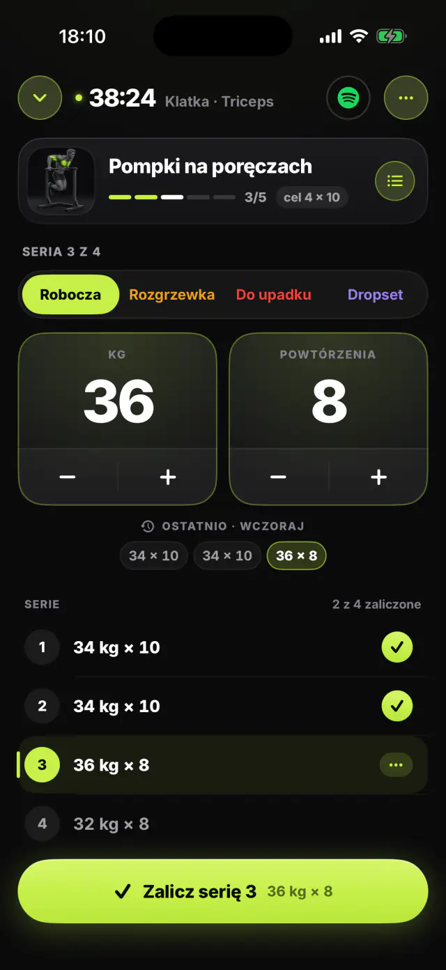 Seria na siłowni w Everylap