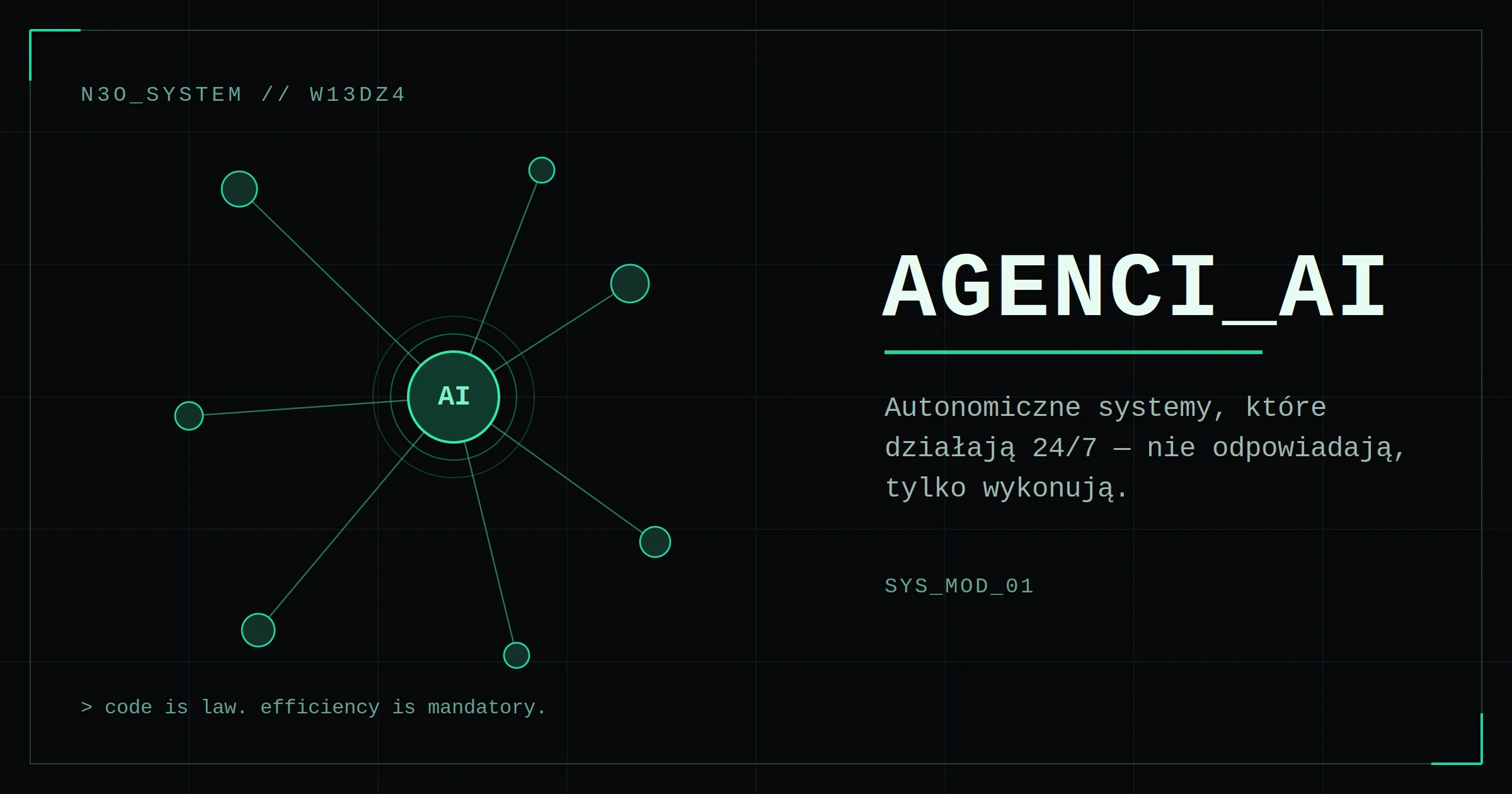 Agenci AI dla firm – autonomiczne systemy AI od N3O System